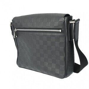Louis Vuitton Leather Infini Black Bag Black Shoulder District Onyx Damier